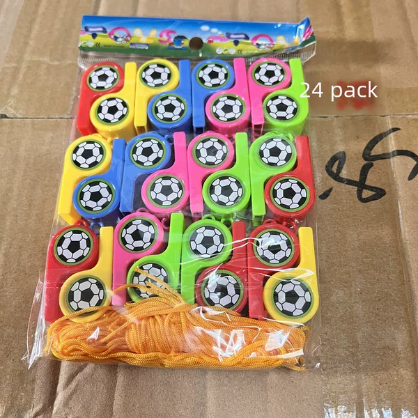 Children's Student Games Activities Cheer 24 Pack Whistle Supplies Whistle Plastic Whistle Referee Whistle