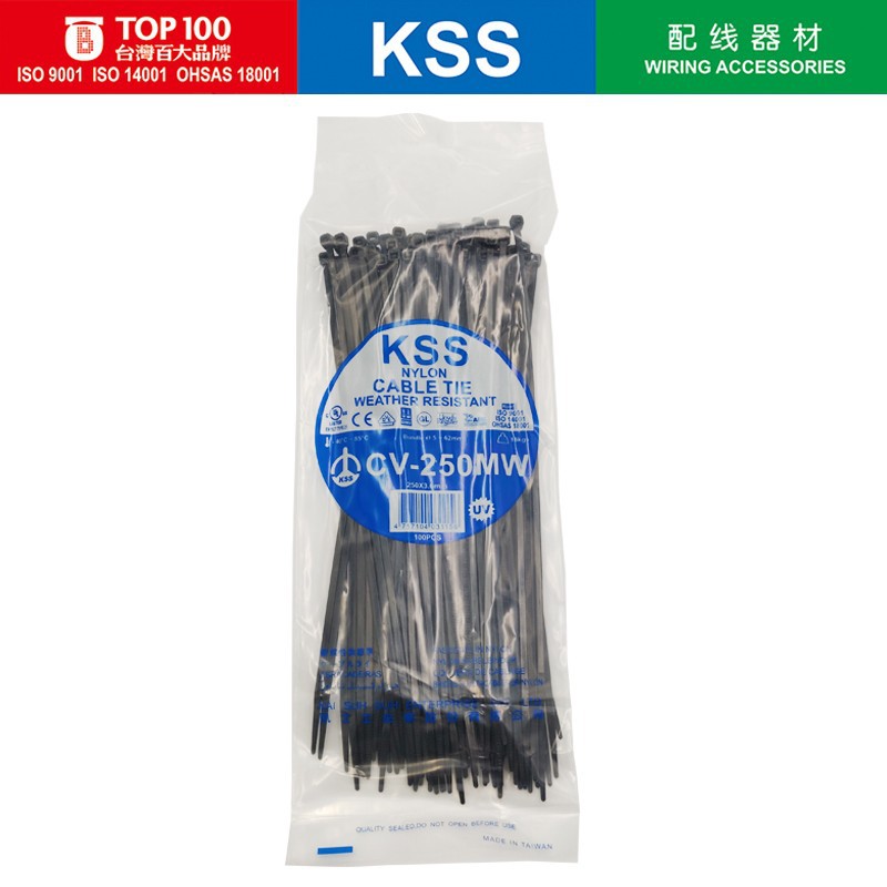 KSS抗UV扎带CV-250MW 3.6*250mm抗紫外线抗老化扎带 户外扎带