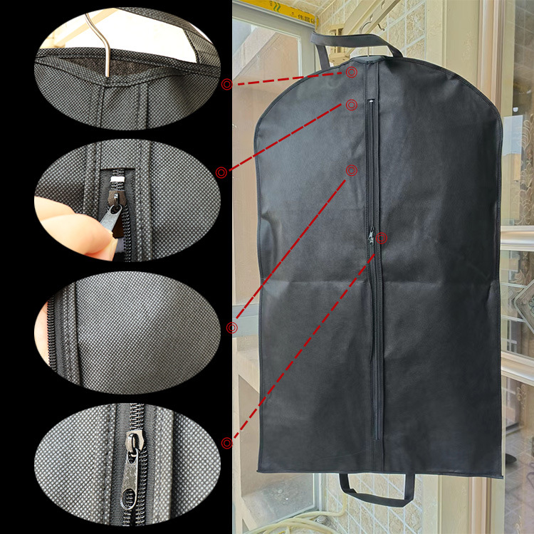 Clothing Storage Bag Non-woven Fabric Suit Dust Proof Bag Suit Cover Wholesale Down Jacket Clothing Dust Cover Extended