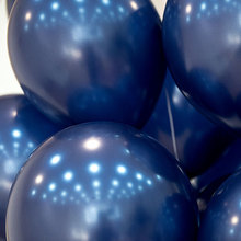 DU2P新款夜光蓝色乳胶气球生日派对甜品台布置舞台宝石蓝婚礼房间