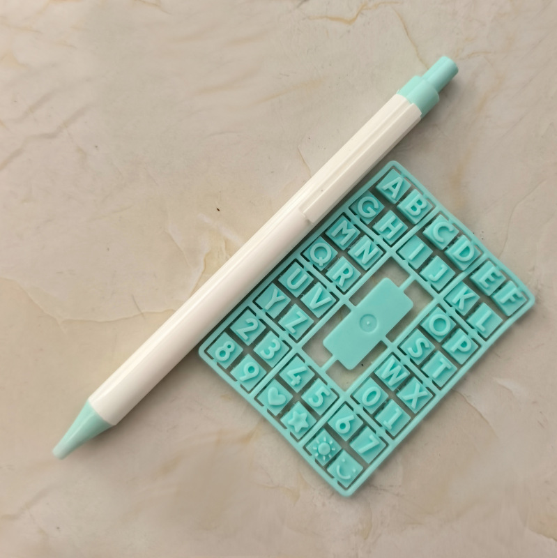 DIY クリエイティブパズルレターペンニュートラルプレスペンインシンプルな学生署名ペンギフトブラックリフィルセット|undefined
