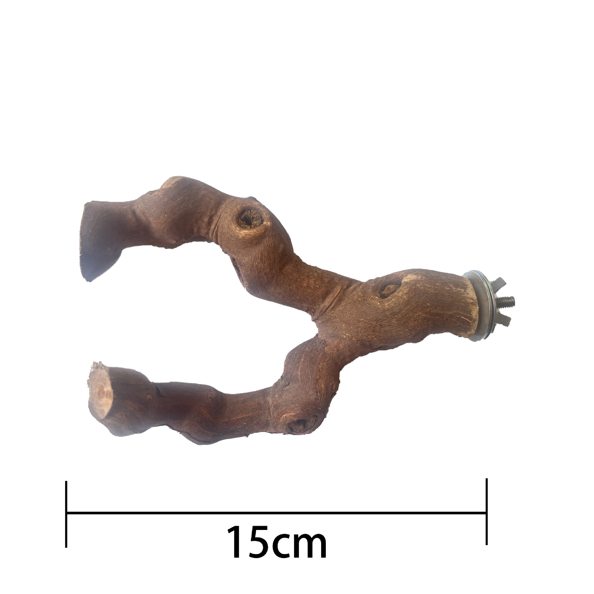 Percha de Madera de Vid de Doble Rama para Loro y Aves image 9