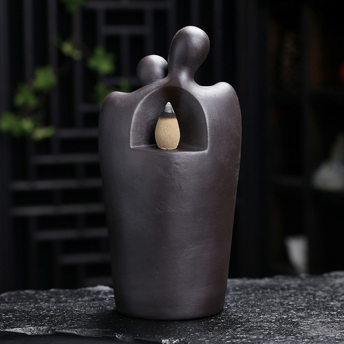 Cross-border new product purple sand backflow incense burner creative couple Tiancheng smoke aromatherapy burner home tea room decorations crafts