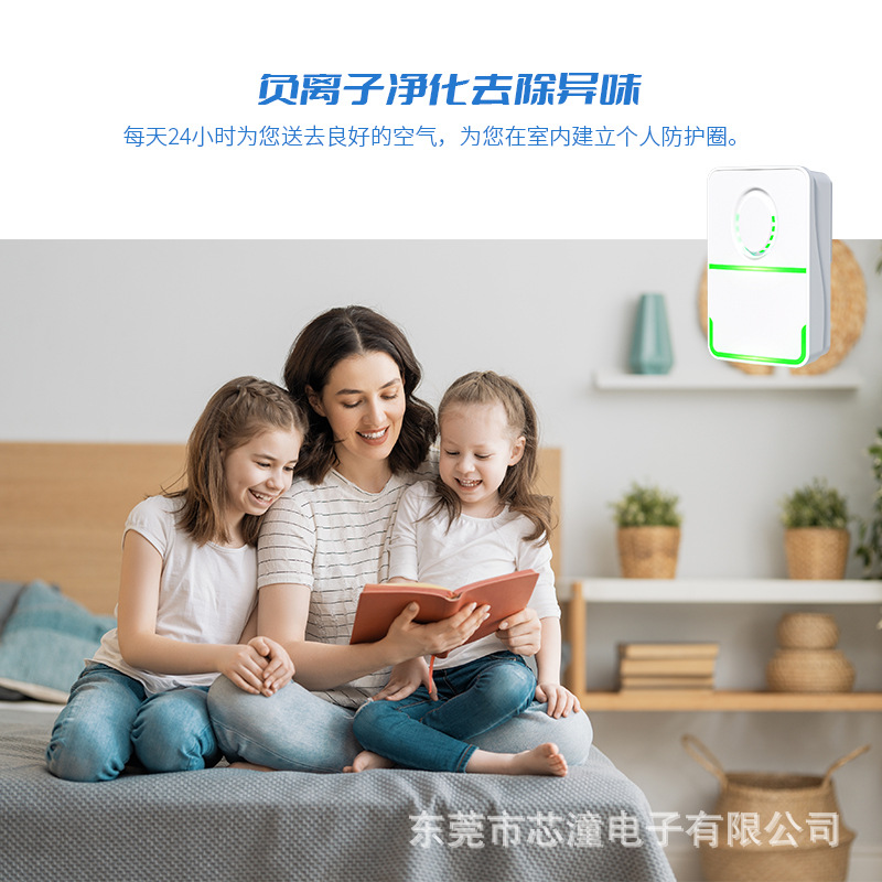 Cross-Border Household Negative Ion Air Purifier Bathroom Odor Pet Deodorizer Removes Methanol and Sterilizes Smoke Odor