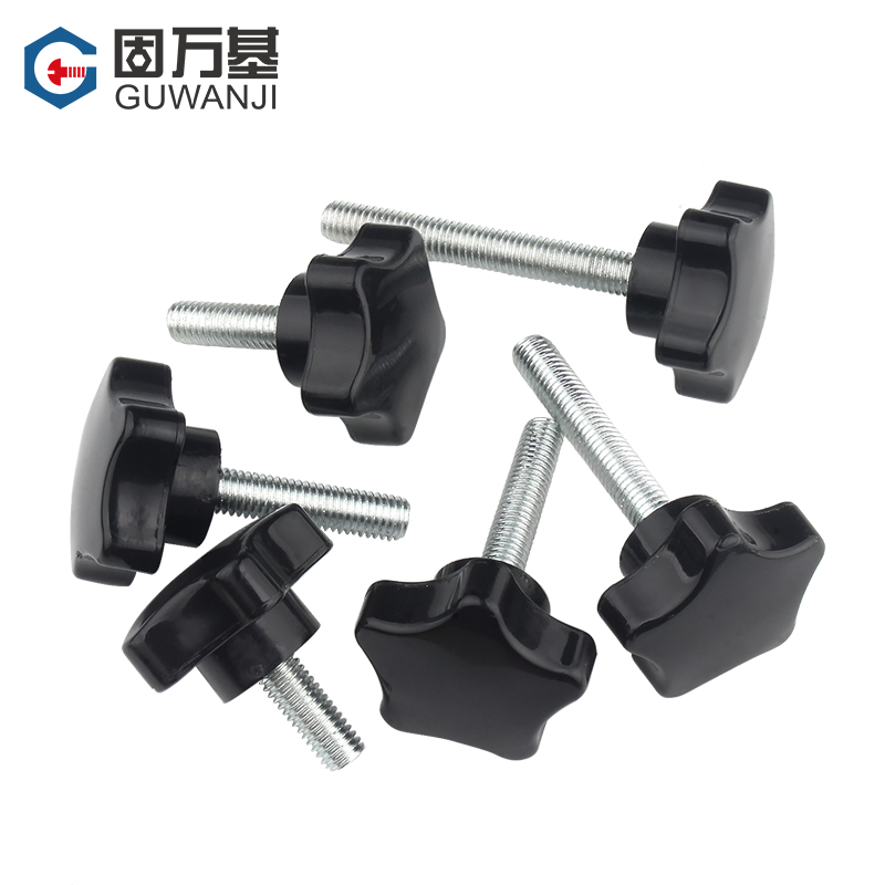 매화 손잡이 나사 별 베이클라이트 손 나사 볼트 별 나사 기계 손잡이 손잡이 M6M8M10