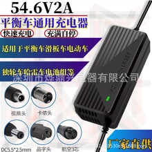 54.6V2A锂电池充电器48V希洛普哈雷代步车代驾车电动滑板车充电器