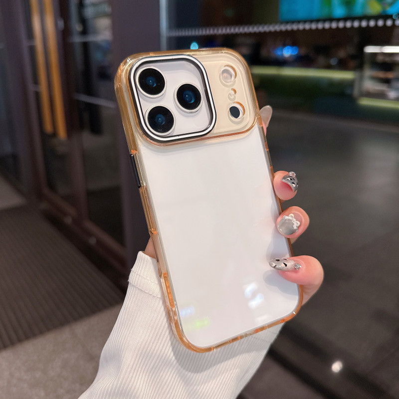 适用iPhone17PROMAX手机壳晶彩透明亚克力带ai按键苹果16硬壳防摔|undefined
