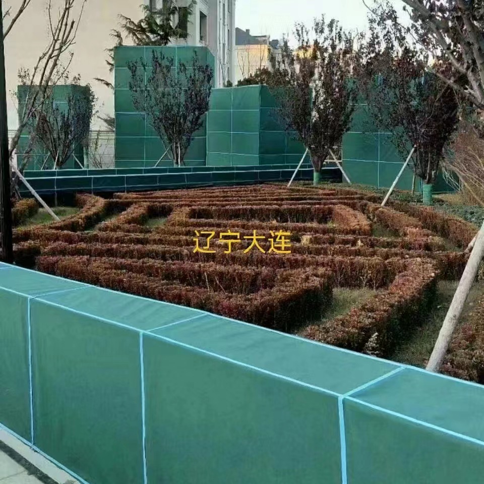 无纺布园林工程绿植保温防护绿篱灌木缠树防风带围挡无胶防寒防水