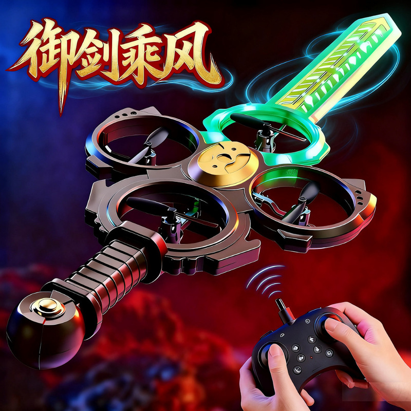 御剑飞行特技遥控飞剑无人机手势感应灯光飞行器儿童玩具礼物批发|undefined