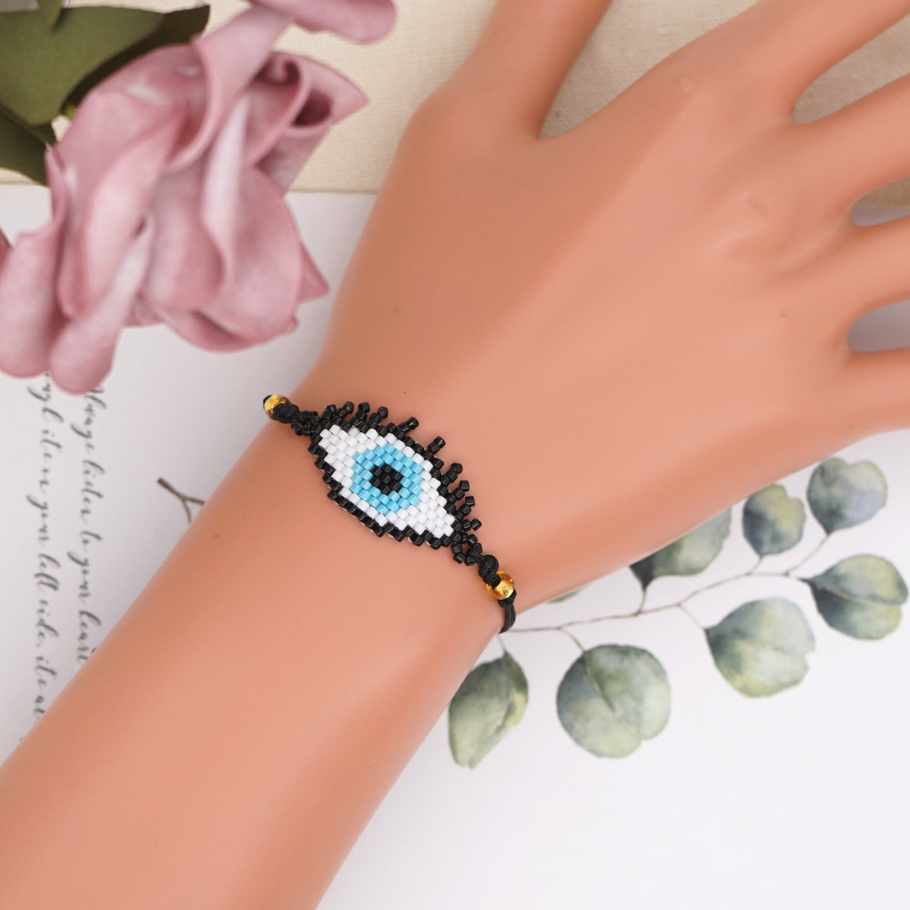 Bracelet De Perles De Riz Miyuki Yeux De Diable Turc De Style Ethnique display picture 1