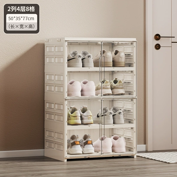 [50cm width] Double row 4 layers [Transparent White]