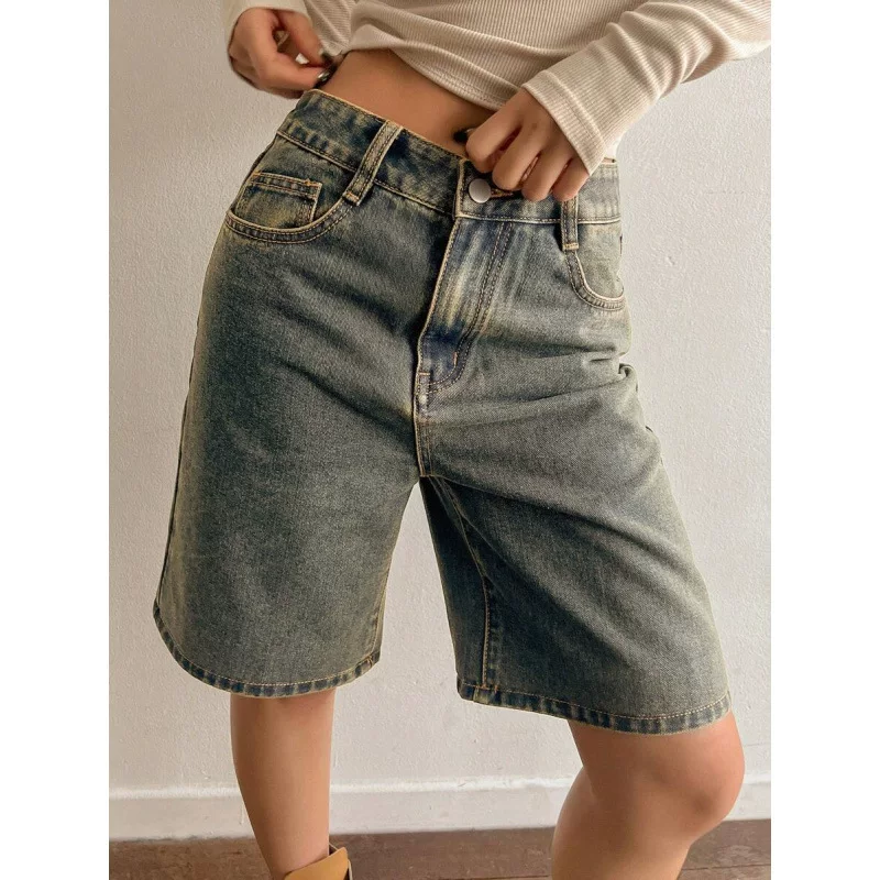 (跨境贸易) денимная юбка, шорты, oversize