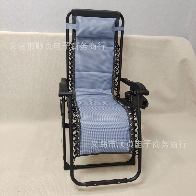 Summer Hot-Selling New Ice Silk Fabric Luxury Zero Gravity Lounge Chair Lunch Break Lounge Chair Garden Leisure Foldableing Chair