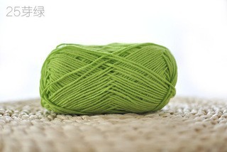 [Envío gratis] productos genuinos de cuatro hebras hilo de algodón de leche hilo de bebé muñeca hilo de algodón ganchillo lindo muñeca lana 4-Strand