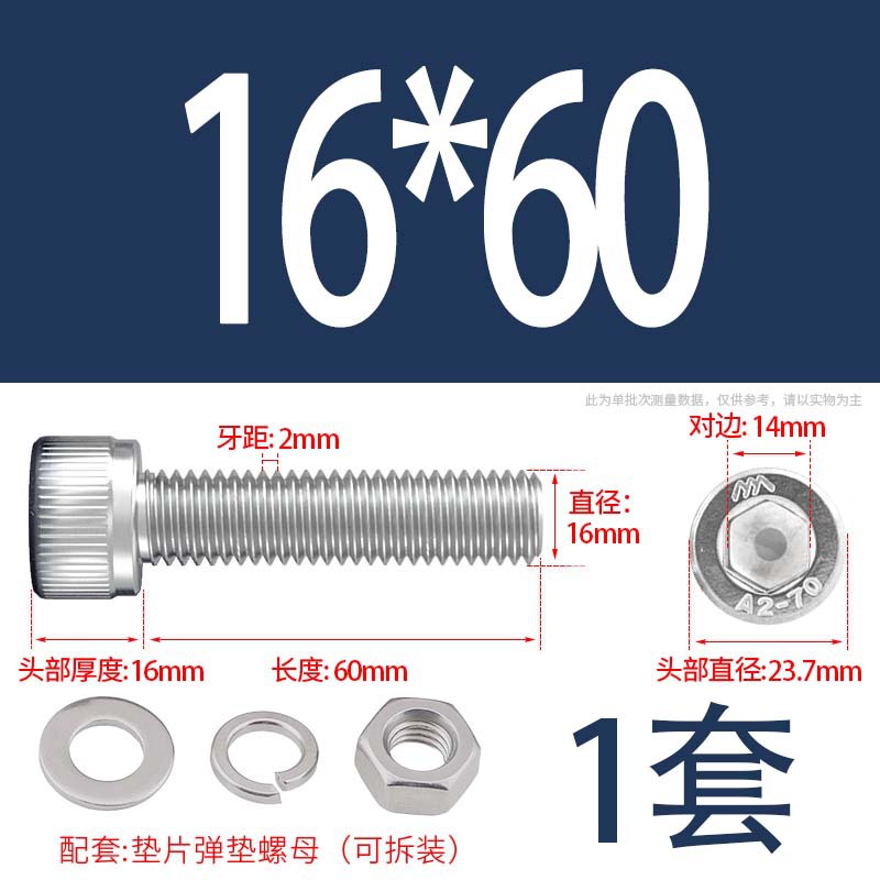 304 acero inoxidable hexagonal socket tuerca junta conjunto alargado cilindro cabeza taza perno tornillo