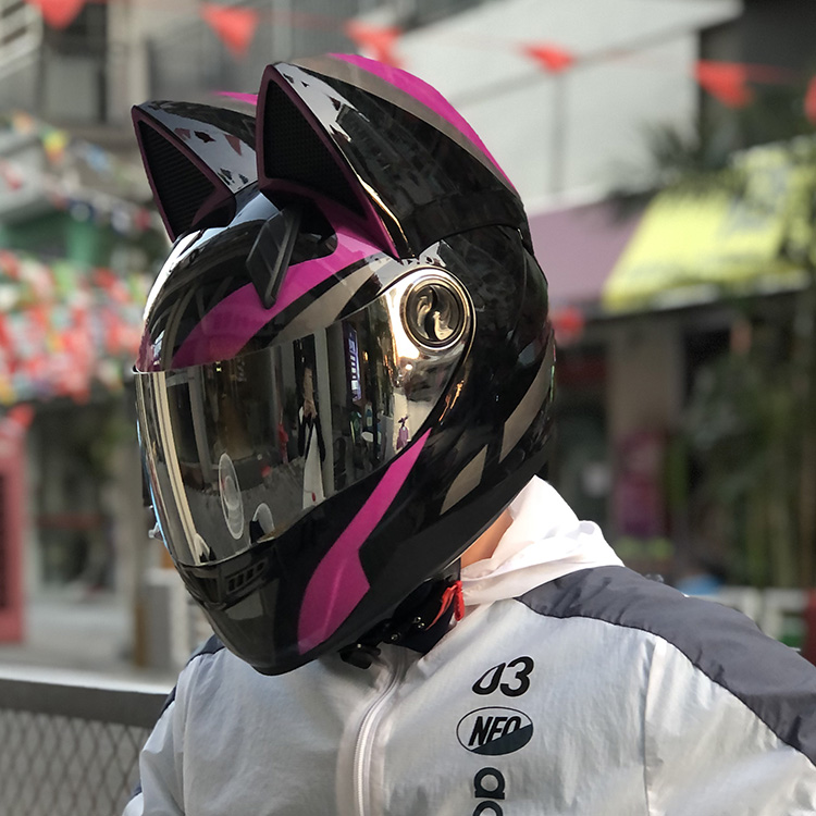Motorcycle Full Face Helmet Men Women Full Covered Racing Helmet
