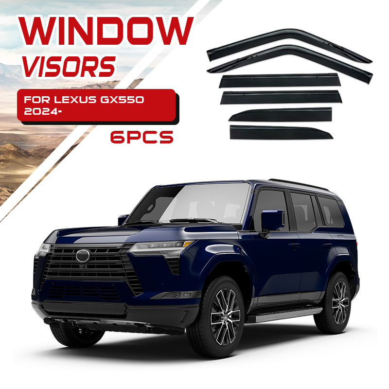 Visera para Ventana de Coche, Protector de Lluvia, Compatible con Lexus LX600 LX700 LX570 GX400 460