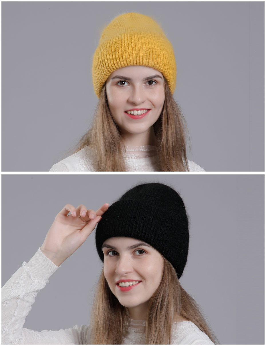 Women's Basic Solid Color Eaveless Wool Cap display picture 1