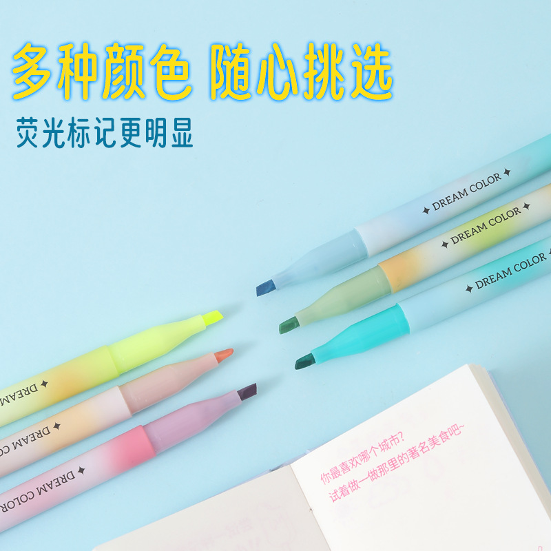 Un marcador de alto valor visual de gran capacidad de color para proteger los ojos, un marcador de puntos clave para estudiantes que hacen cuentas a mano.