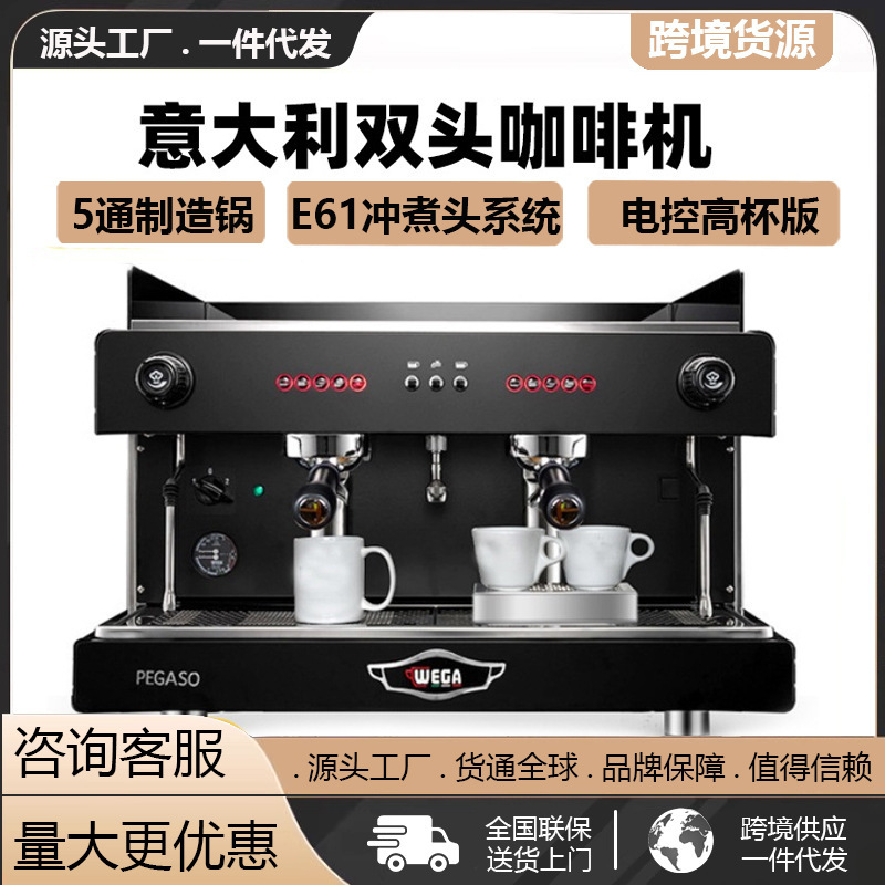 Wega Pegaso Picasso Semi-Automatic Coffee Machine Commercial Double-Head E61 Professional Italian High Cup Electronically Controlled Extraction