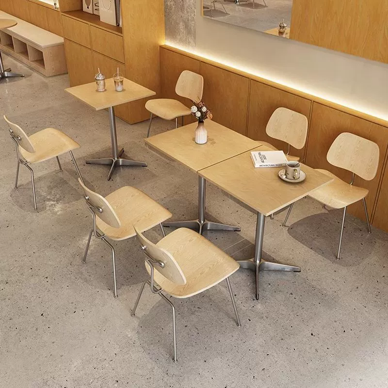 Комбинация стола и стула для кафе в кремовом стиле Интернет-знаменитости, магазин выпечки с молочным чаем, стол для отдыха, обеденный бар, обеденный стул, новый продукт