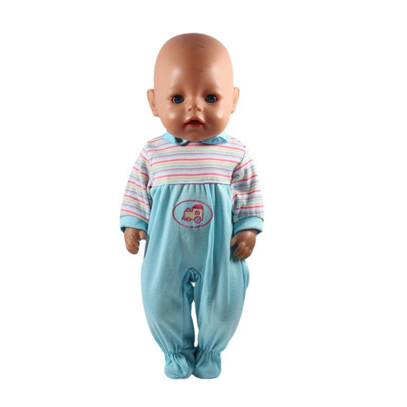 Cross-border hot sale 45CM doll clothes doll car one-piece pajamas 18-inch American Girl doll clothes