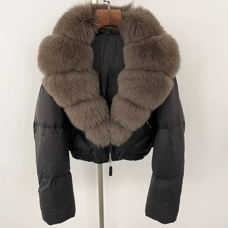 Keep warm small down jacket, loose fit, Korean style, for teenagers, increased thickness