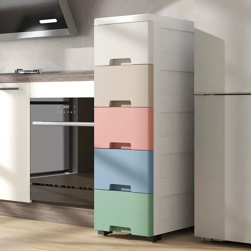 Стеллаж для хранения гостиной Кухонный зазор Шкаф Напольная полка для хранения закусок Мобильный Туалет Шкаф для хранения туалета