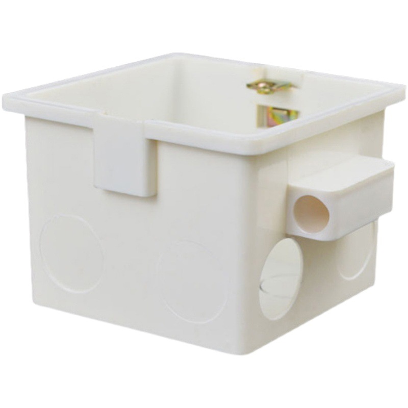 Caja de enhebrado de pvc 86 tipo de enhebrado caja de alambre integrado con conector de peine de copa caja inferior oculta hogar caja de enhebrado ignífugo