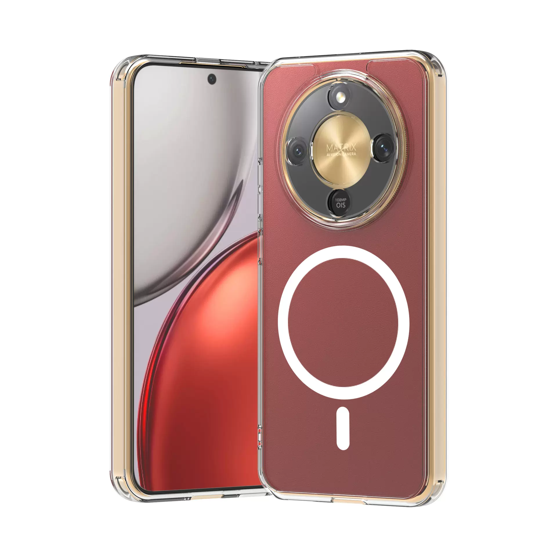 适用荣耀X9D手机壳冰感磁吸MATE70AIR拜耳抗黄magic8pro透明保护