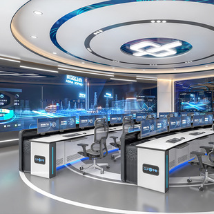 Subway Traffic Command Center Console Command Center Dispatch Console Office Computer Desk Console Factory