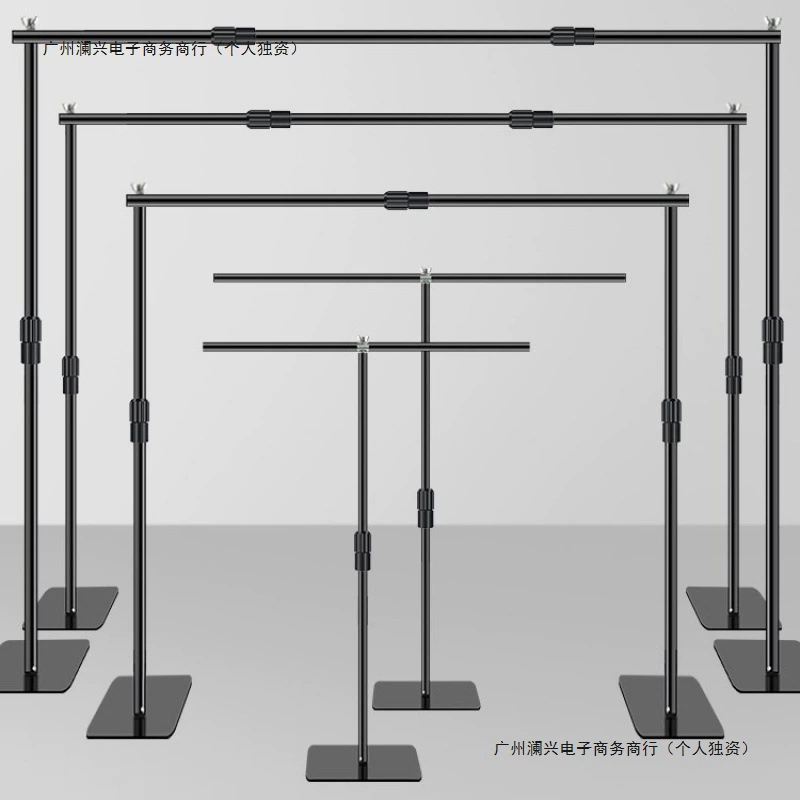 Подставка для фотосъемки, тканевый кронштейн для фотофоновой ткани, подвесная ткань, полный телескопический стержень, прямая трансляция, украшение зеленого экрана, телескопический кронштейн с поперечной перекладиной