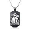 Riman Avada Tokyo Avengers necklace Tokyo Revengers Stainless Steel Dog Tie keychain