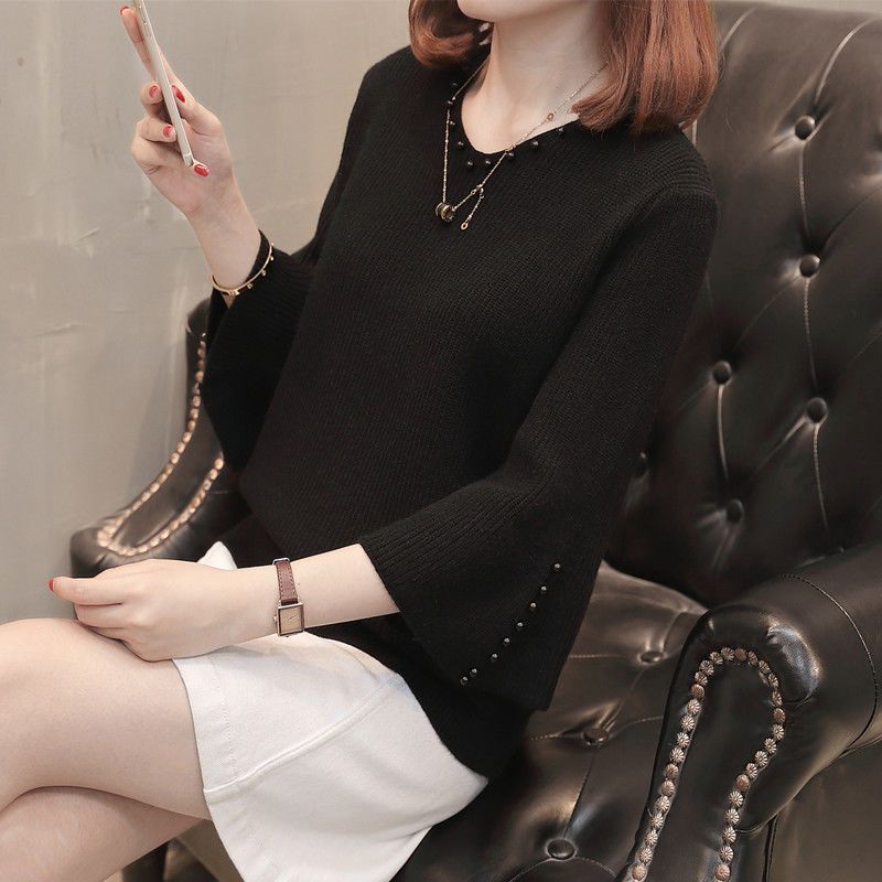 春と秋の新型プルオーバーのセーターの女性はゆったりしています。|undefined