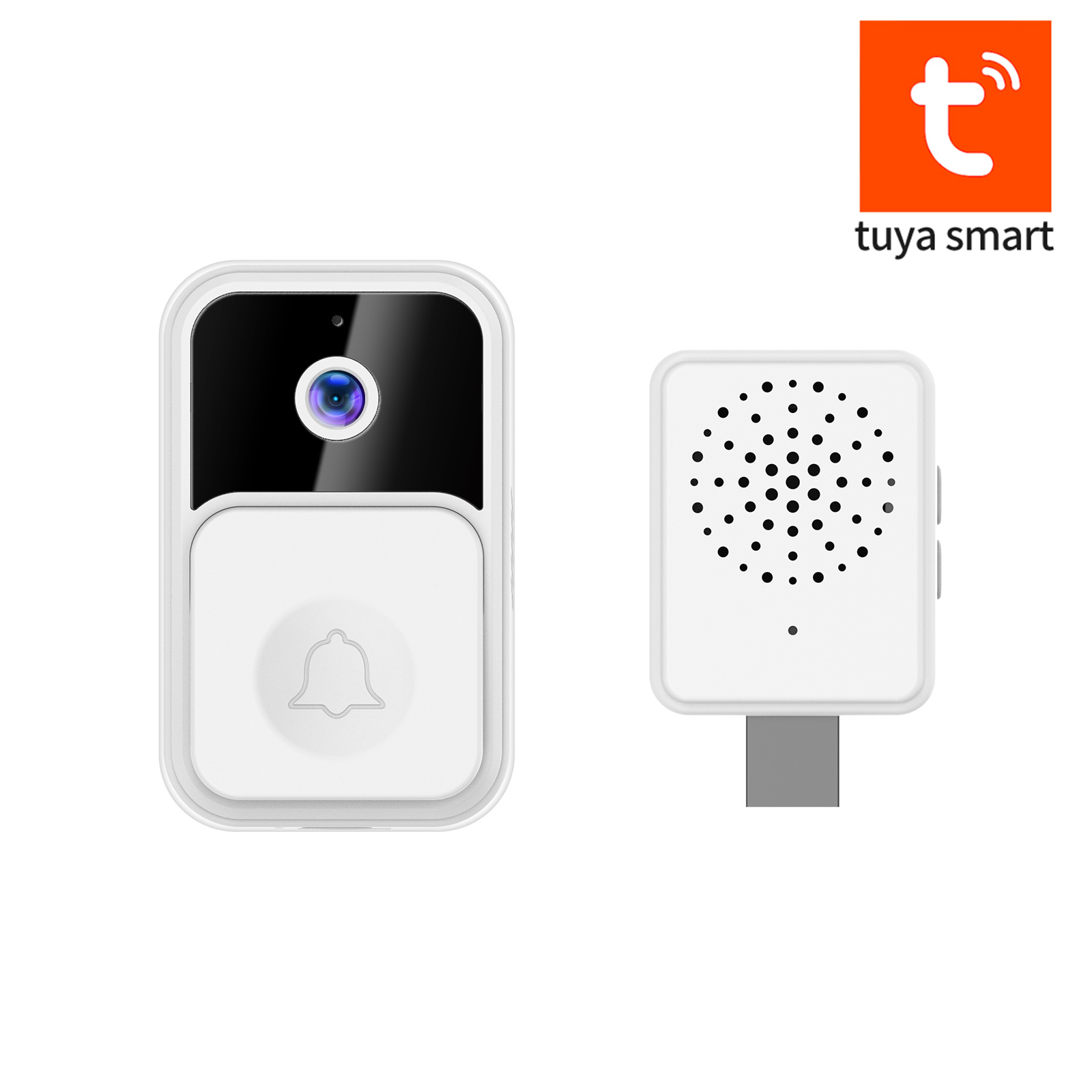 Timbre de video TUYA de bajo consumo WIFI Timbre inalámbrico HD Seguridad inteligente para el hogar Intercomunicador graffiti transfronterizo