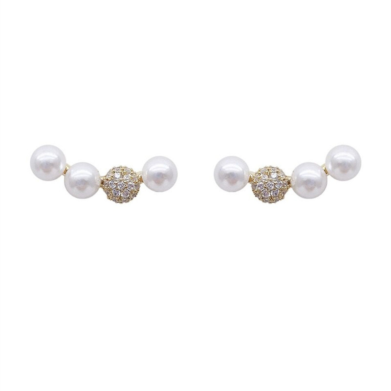 Boucles d oreilles perle design minimaliste pour dormir argent_voghion.com