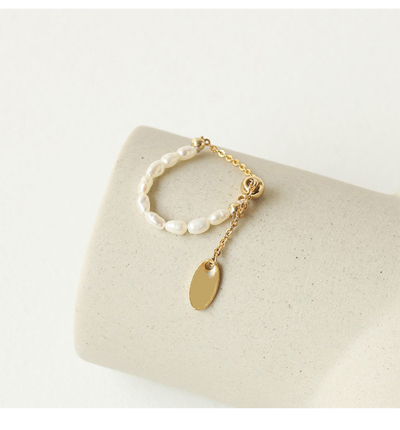 1 Piece Quantity 1 Piece Fashion Solid Color Pearl Beaded Women's Rings