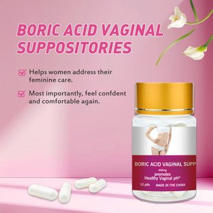 �羳�����z��10��һƿFeminine  Boric Acid vaginal suppository