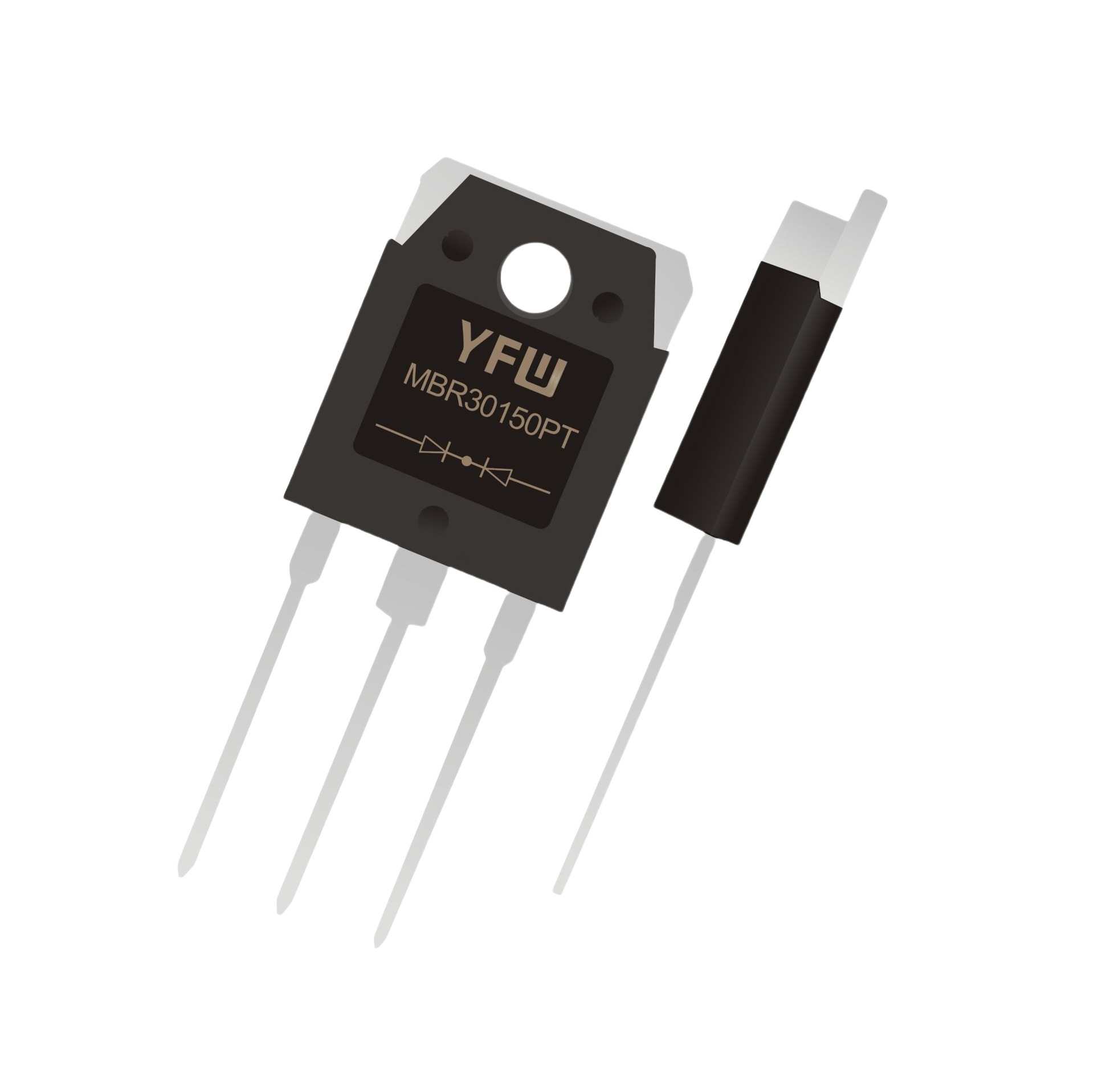 高压MOS管 YFW20N65AP  TO-247 封装印字YFW 20N65AP YFW/佑风微