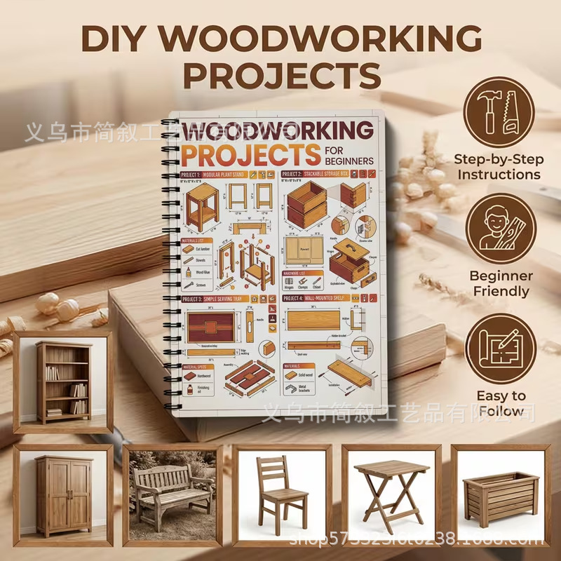 Temu Cross-Border New Product: Woodworking Project Plans Suitable for Beginners, Ready for Labeling and Dropshipping Temu Cross-Border New Product: Woodworking Project Plans Suitable for Beginners, Ready for Labeling and Dropshipping