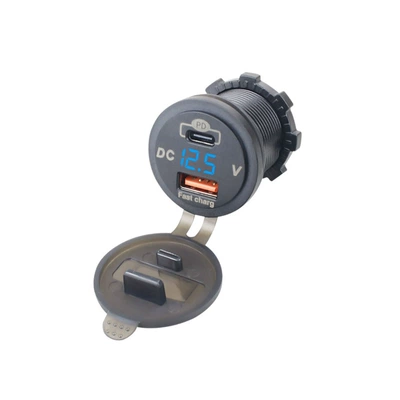 Type-C Port Smart Shunt – Mobil şarj cihazları - qcpd-with-blue-voltmeter-second-generation