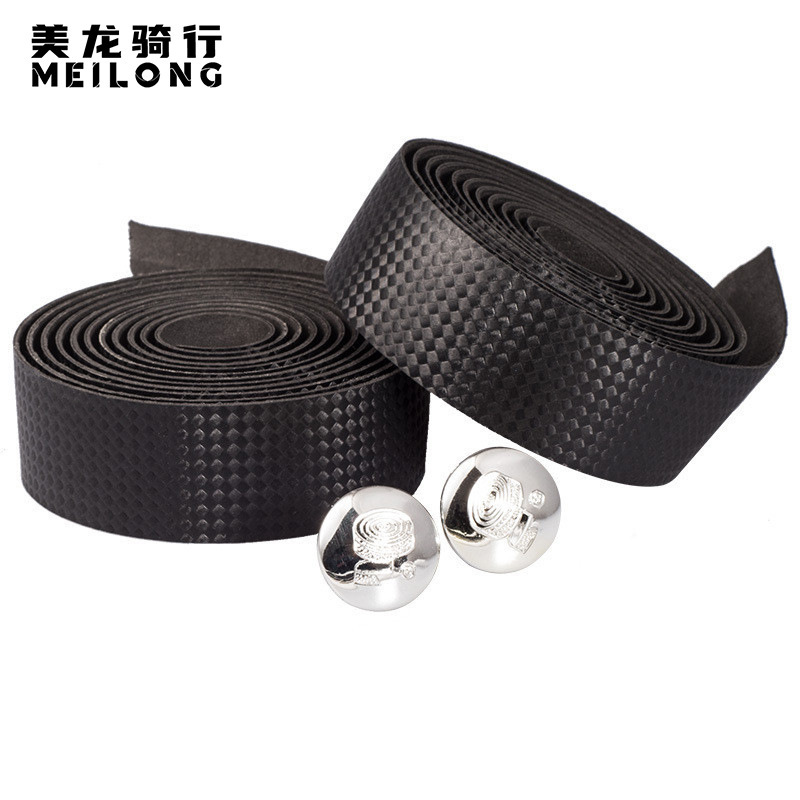 Meilong Carbon Fiber Texture Road Bike Cable Ties, Snakeskin Pattern Handlebar Straps, Non-Slip and Wear-Resistant Handlebar Tape, Cycling Equipment