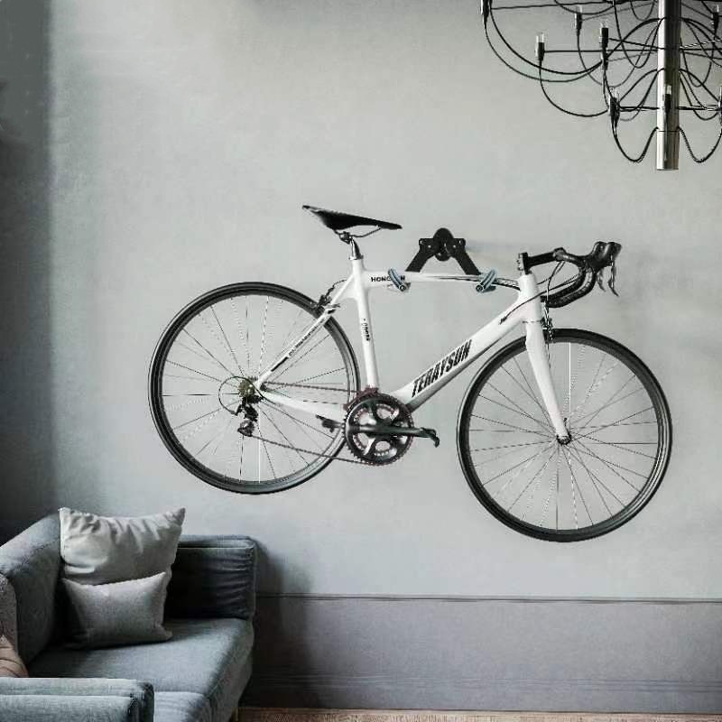 Pared de la bicicleta percha carretera mountain bike gancho pared niños equilibrio coche casa ajustable marco colgante