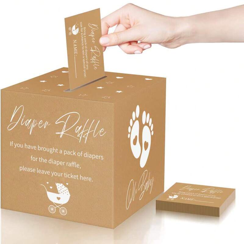 The Baby Welcome School Reveals the Sex of Diaper Lottery Box Baby shower Decorations