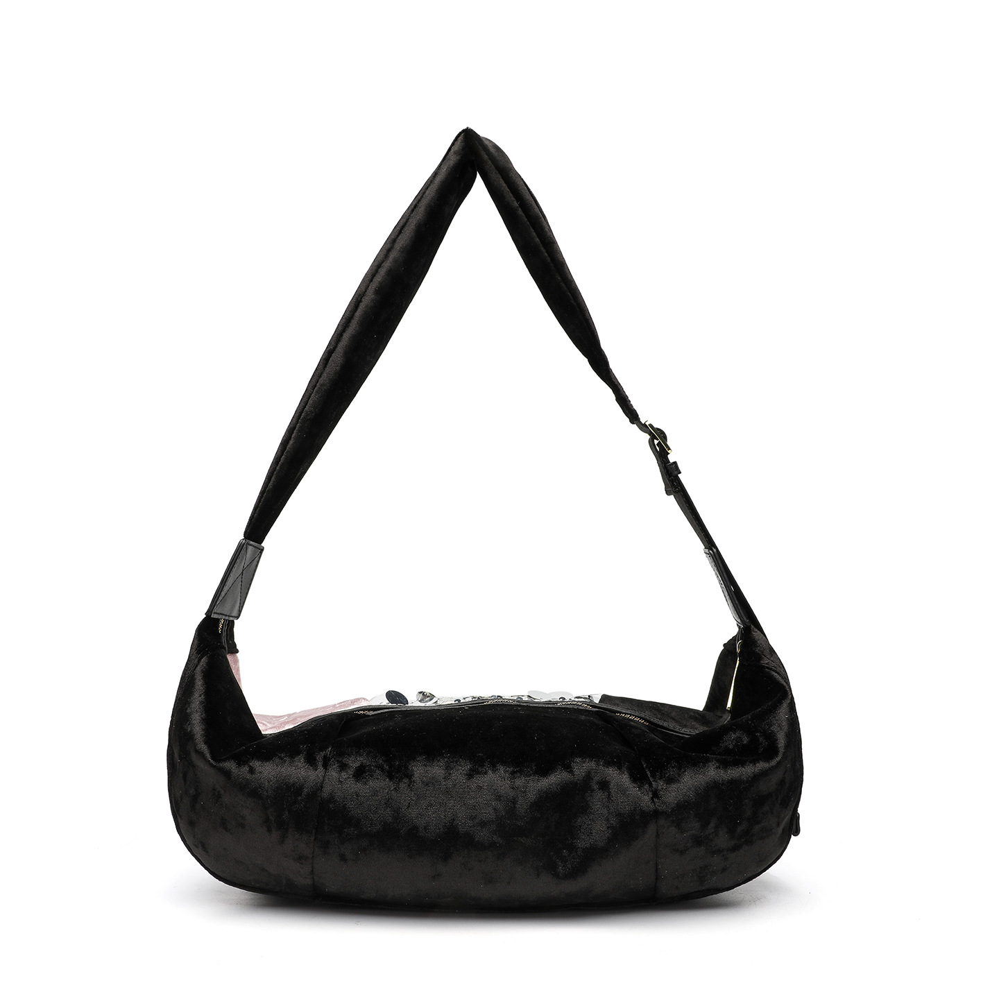 Otoño y invierno diseñador de peluche de cuentas de moda bolsas de ocio de hombro con cremallera bolsas de饺os de moda cool explosión 2889 #