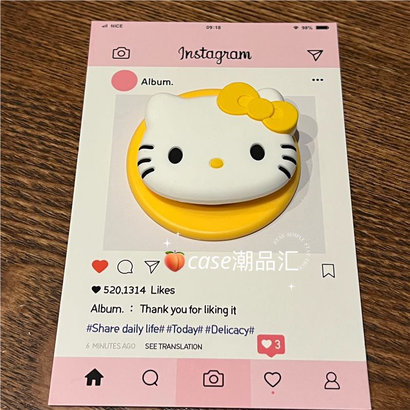 【バブルソーユニバーサル】ハローキティ マグネットスタンド KTキャット 格納式エアバッグ ペーストスタンド 取り外し可能|undefined