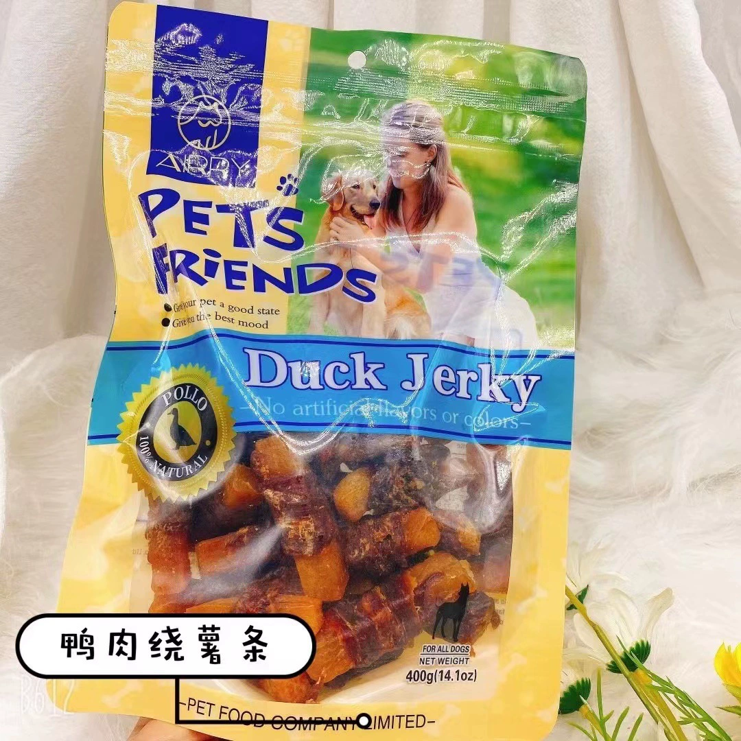 Собака Закуски Вяленый Красный Фри Награда Обучение Утка Круглый Кусочек Курица Нарезанный Тедди Золотой ретривер Универсальная Закуска