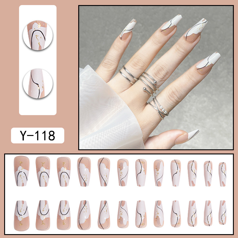 Simple Style Gradient Color Plastic Nail Patches 1 Set display picture 34