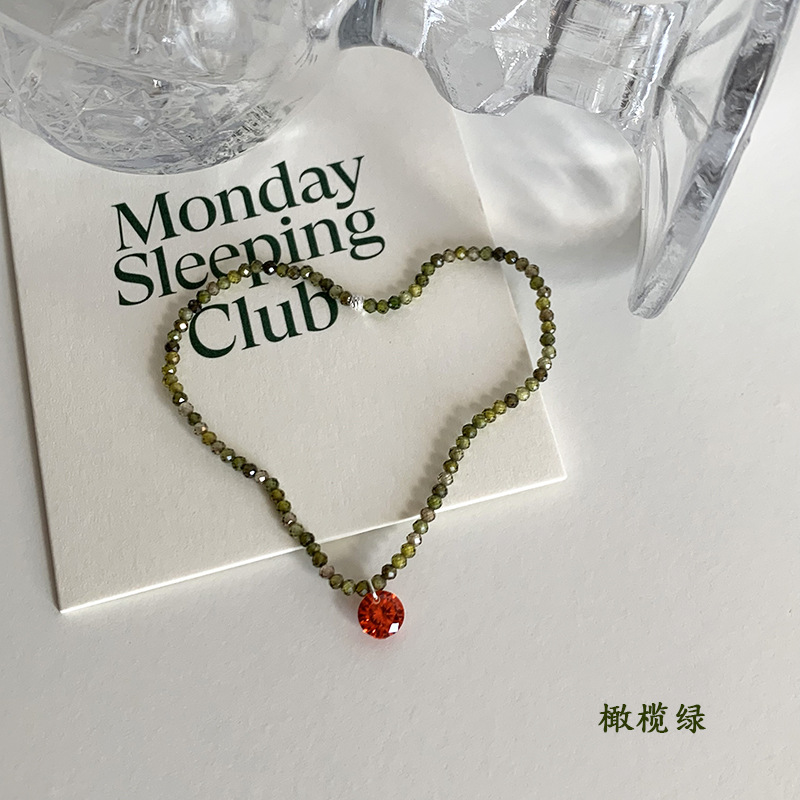 2025 nuevo original DIY colorido cuentas de azúcar de zircon colgante pulsera de nicho de verano para mujeres image 2