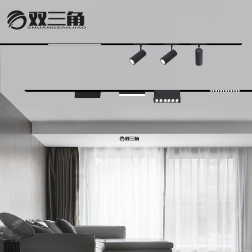 Wholesale embedded main light magnetic track light 48V lighting intelligent dimming color led magnetic light surface mounted spotlight